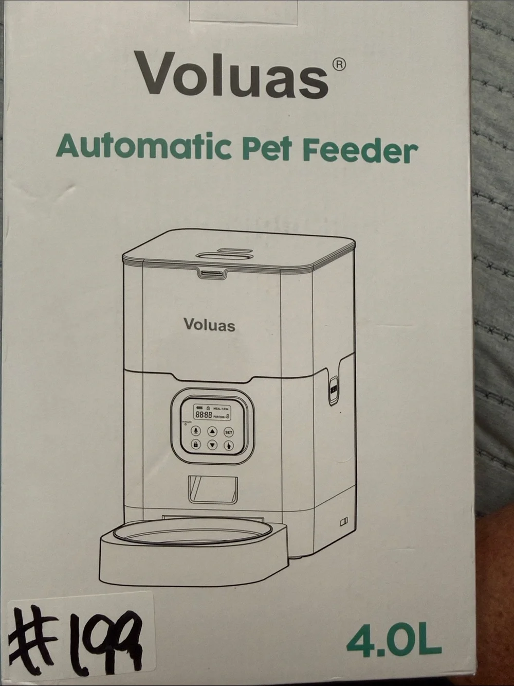 Automatic Pet Feeder — Mint Green
